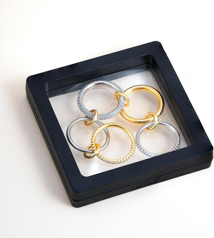 Gold stackable rings for women fashion jewelry collection