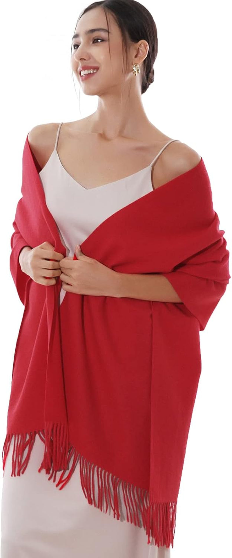 RIIQIICHY Winter Scarfs for Women Pashmina Shawls Wraps for Evening Dresses Large Warm Soft Scarves