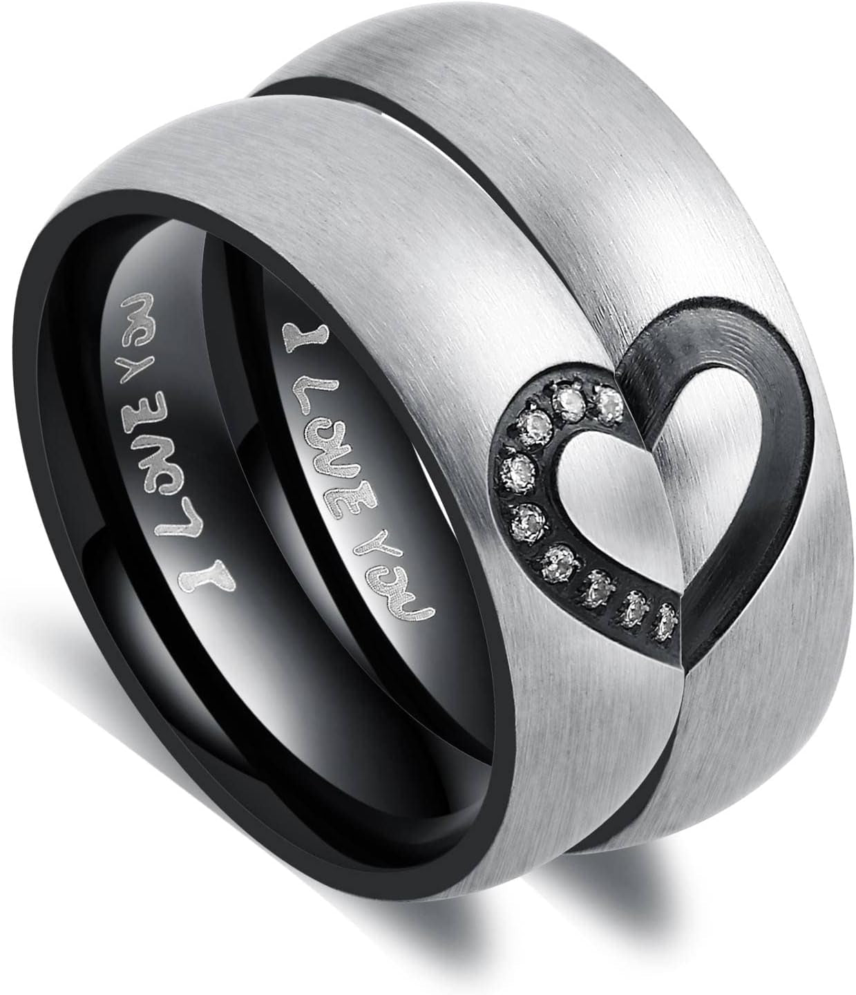 Heart shaped promise ring set in luxury ANAZOZ jewelry box
