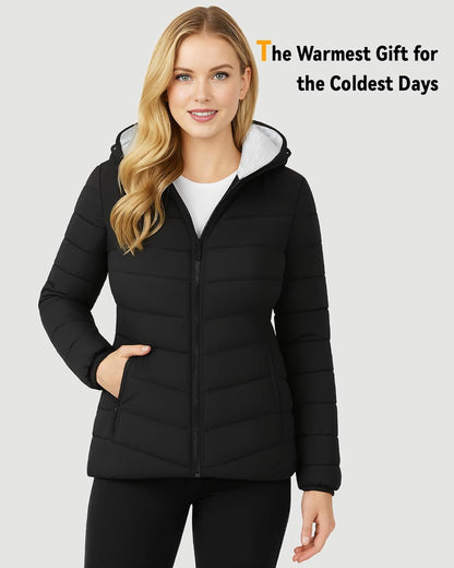 Graphene heated coat worn for outdoor winter activities
