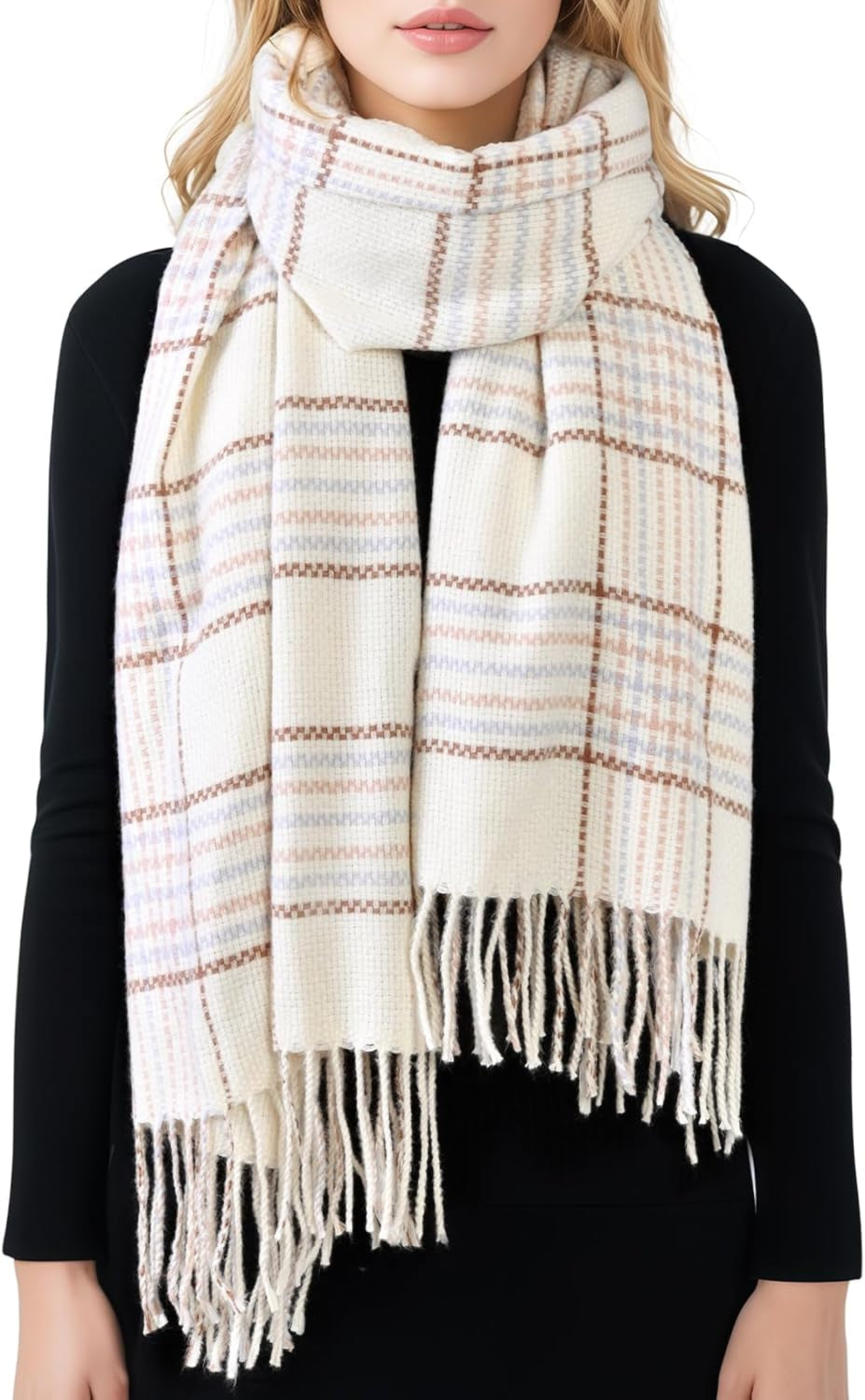 Clothirily Women'S Winter Scarf - Warm Pashmina Shawls and Wraps for Evening Dress Winter Fashion Scarves Ladies Gifts