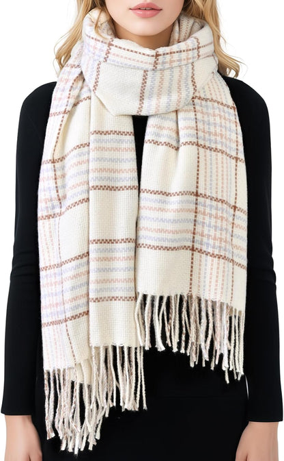 Clothirily Women'S Winter Scarf - Warm Pashmina Shawls and Wraps for Evening Dress Winter Fashion Scarves Ladies Gifts