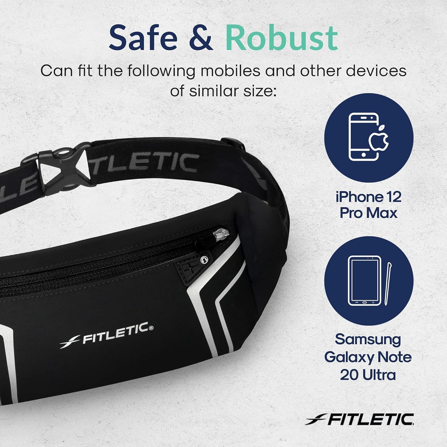 Adjustable women's running belt with comfortable waist fit