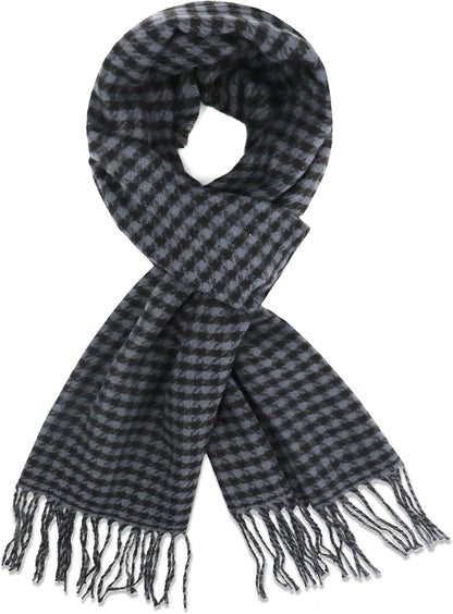 Plaid Scarf for Women Men, Lightweight Classic Tartan Tassel Scarves Fashion Warm Winter Chunky Scarf Cold Weather