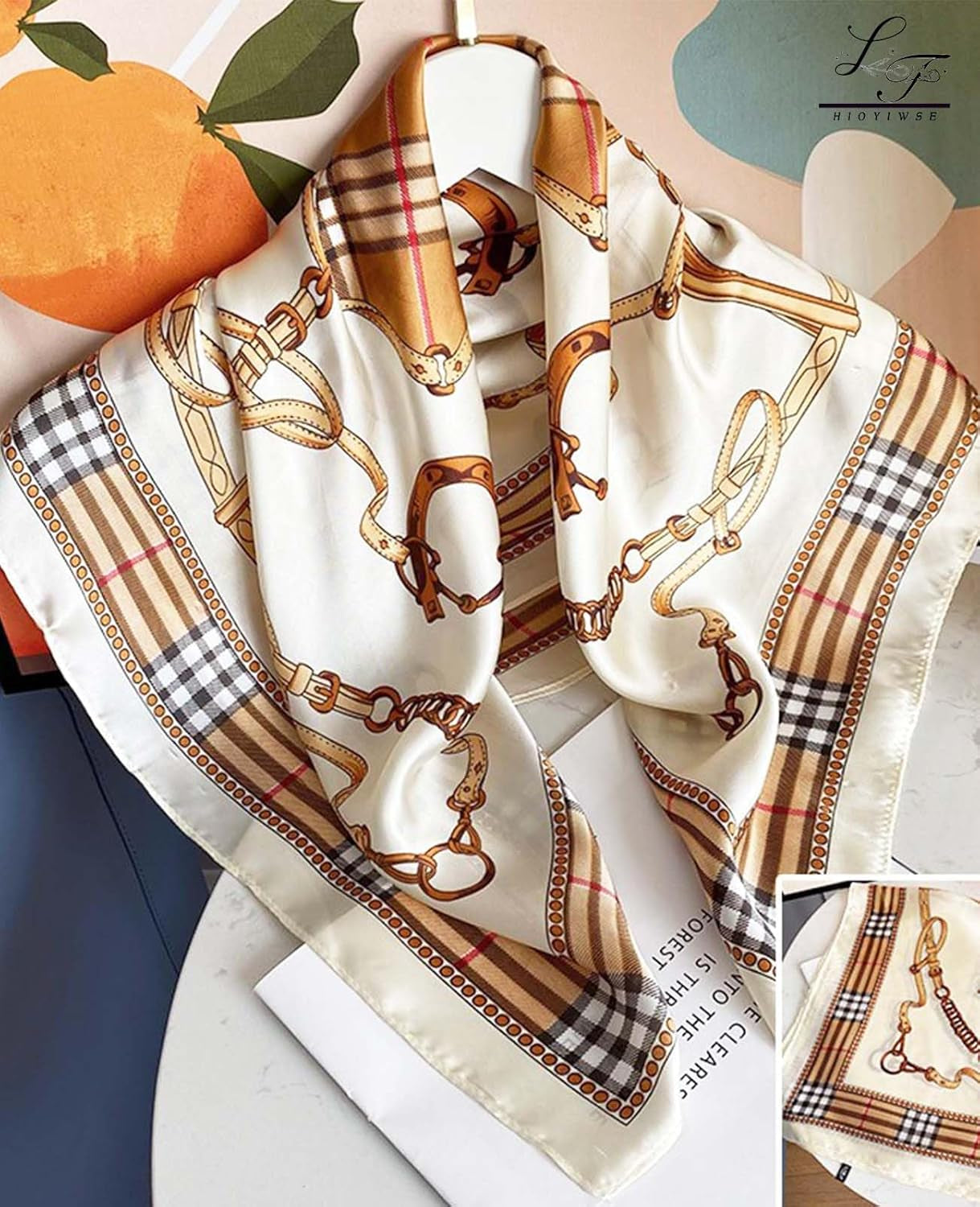 Satin Bandanas Head Scarf for Women Hair Scarves Accessories Lightweight Fashion Wrap Neck Silk Sleeping Headscarf