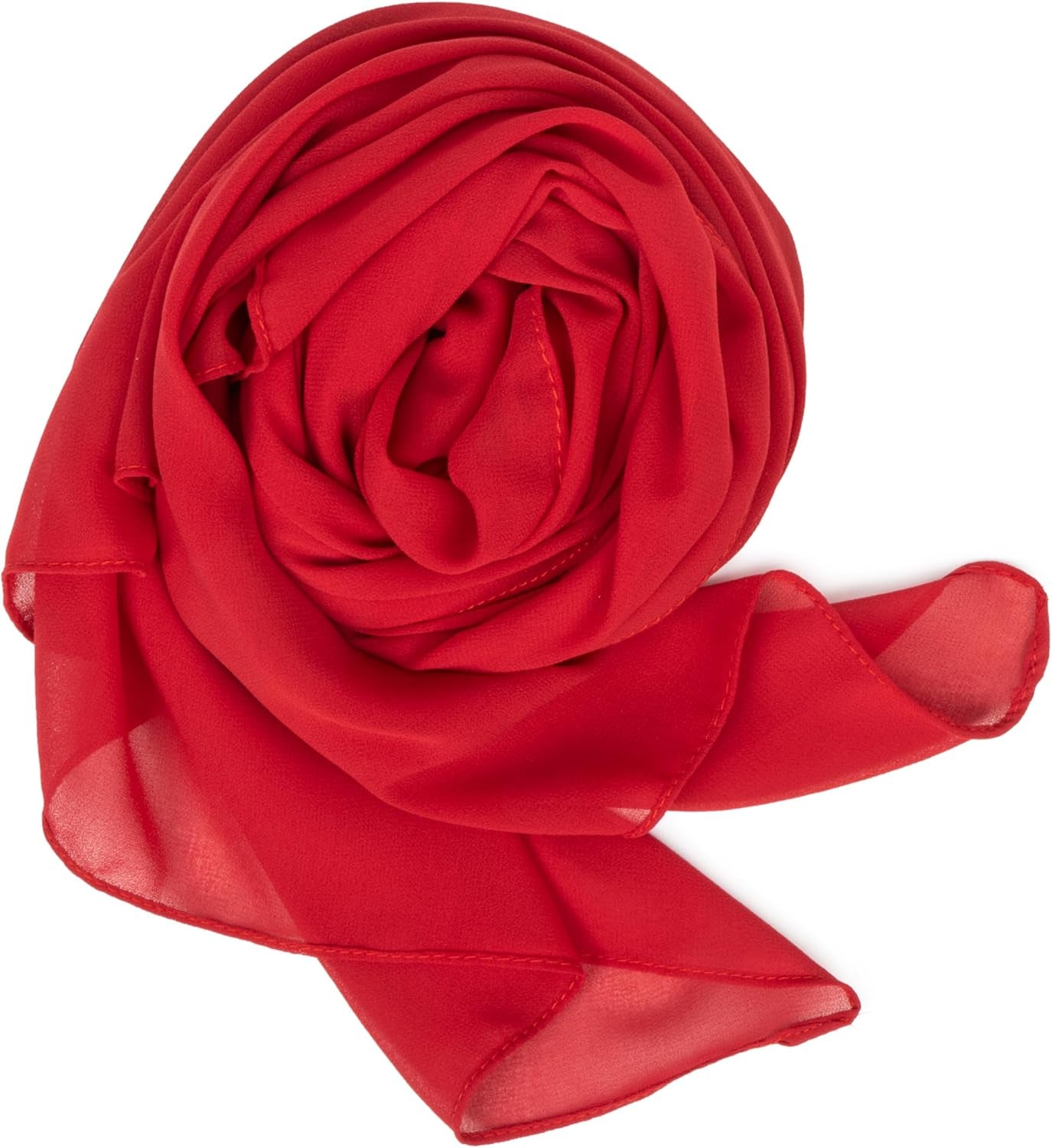 Women Lightweight Chiffon Scarf Breathable Solid Color Long Fashion Scarves Sun-Proof Shawls Wrap