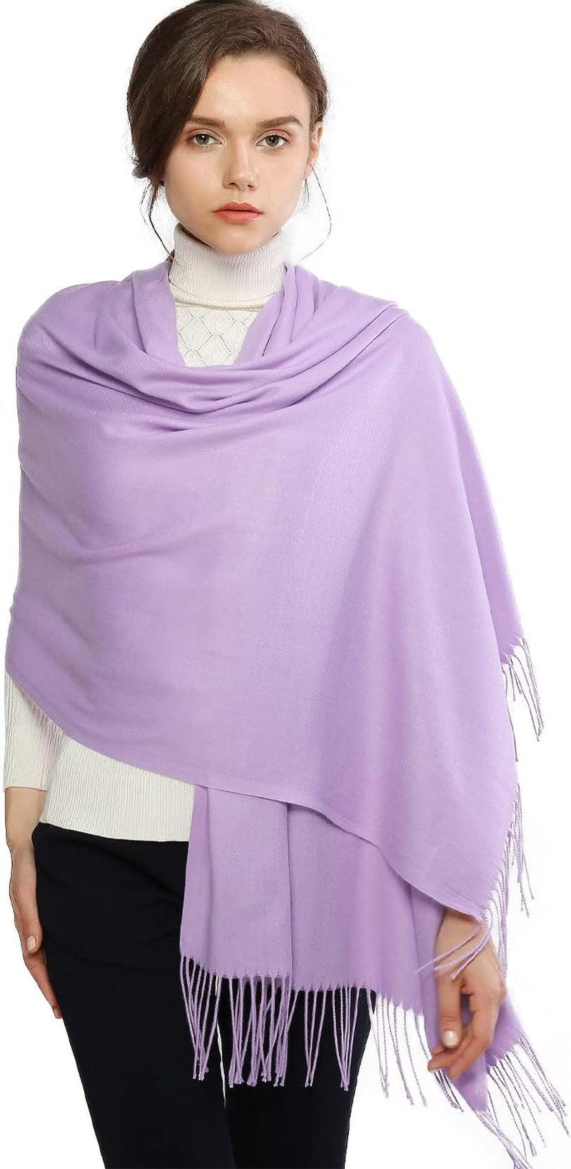 RIIQIICHY Women'S Scarf Pashmina Shawls and Wraps for Evening Dress Bridesmaid Wedding Bridal Winter Warm Long Large Scarves