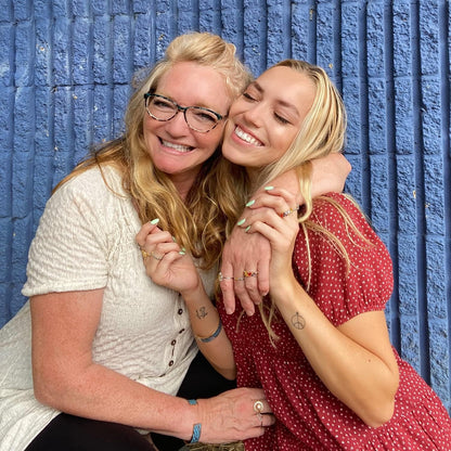 STORYJEWELLERY Mother Daughter Rings, Christmas Gifts for Mom and Daughters, 925 Sterling Silver Heart Knot Ring for Mom, Birthday Gifts, Matching Mother Daughter Jewelry