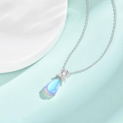 925 Sterling Silver Pendant Necklace for Women -Dainty Sunflower Crystal Necklaces Heart Cubic Zirconia Diamond Pendant Necklace Adjustable Jewelry Birthday Christmas Valentines Gifts for Her Mom Wife