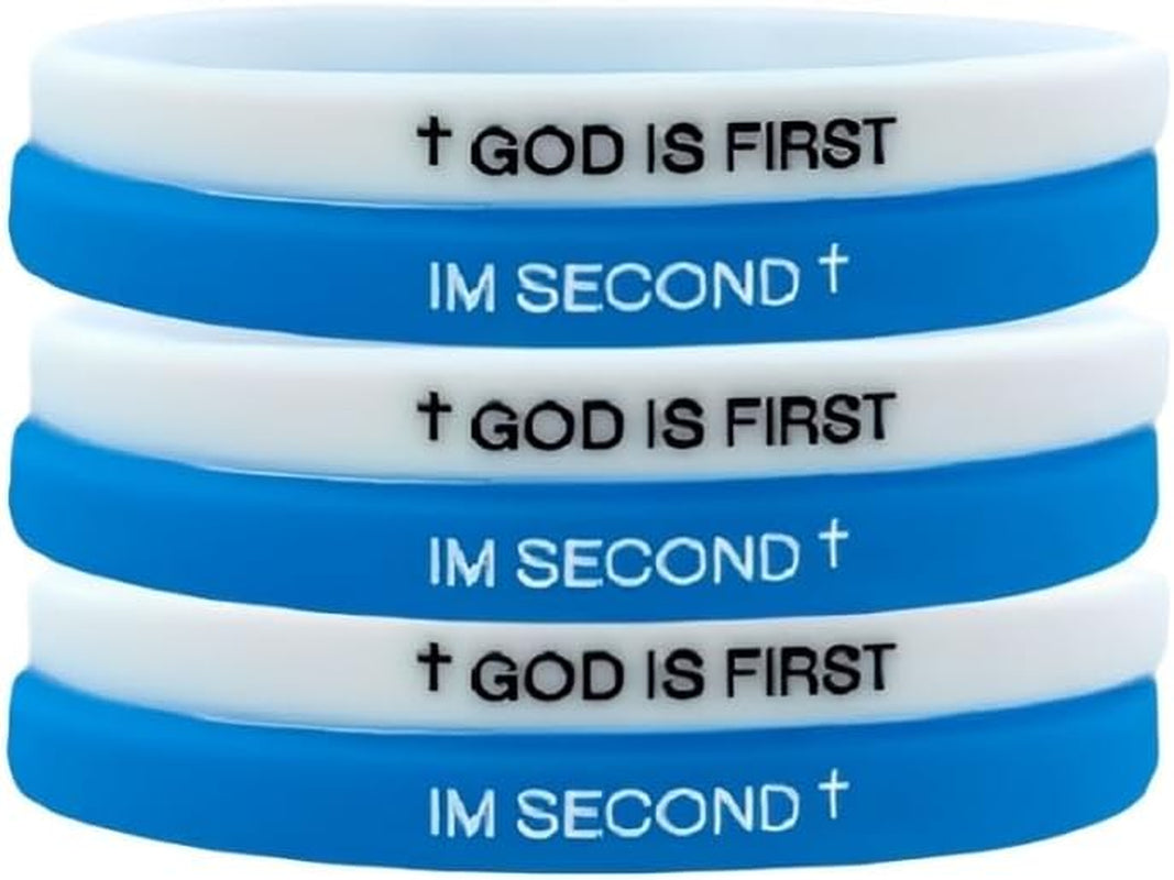 Christian Bible verse inspirational rubber bracelets