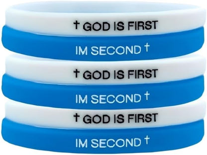 Christian Bible verse inspirational rubber bracelets