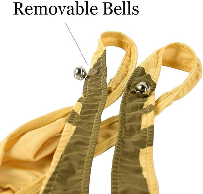 Reindeer mankini novelty underwear showing back design