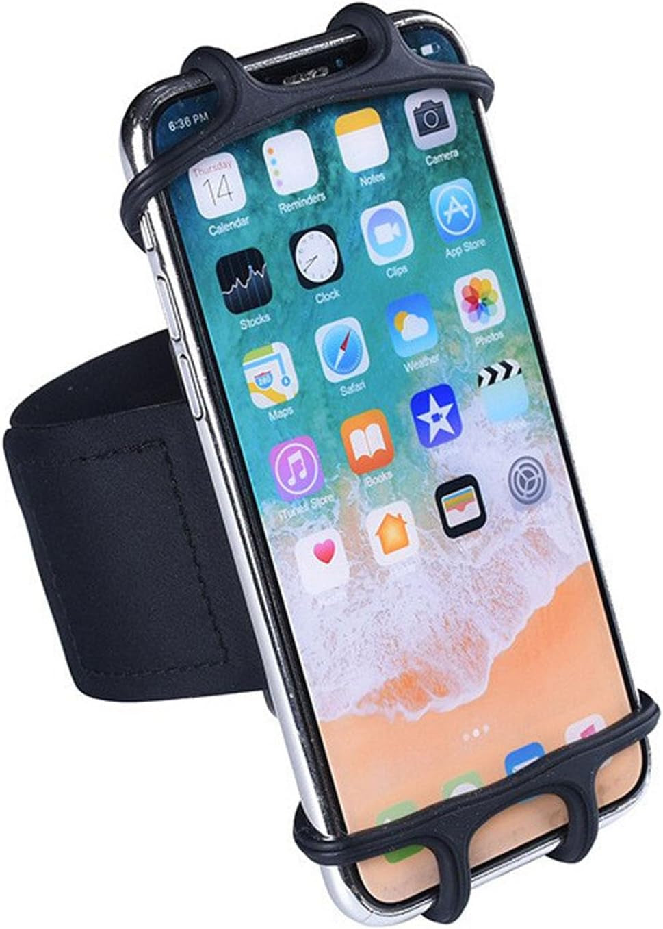 Wristband Phone Holder, Universal Cell Phone Armband for Running Walking 360° Rotation Forearm Wrist Workout Sports Arm Band Fits Samsung Galaxy A16 A15 A14 A13 A03S Iphone 16E 16 15 14 13 12 Pro Max