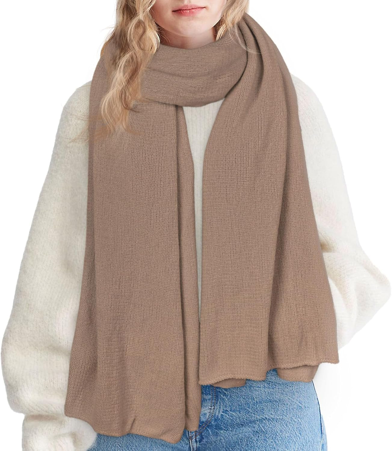 Womens Winter Scarf Long Soft Chunky Scarves Warm Blanket Oversized Shawl Wraps