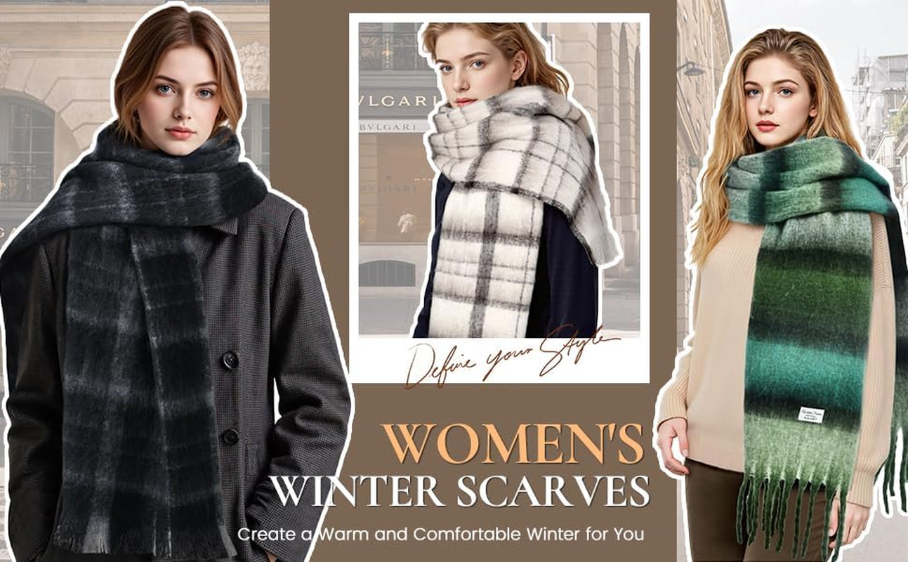 Scarf for Women, Winter Chunky Scarf Warm Scarves Long Shawl Large Winter Scarves Cold Weather for Women