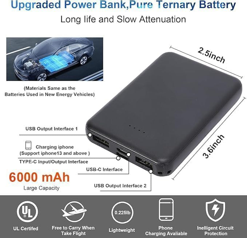 Heated Scarf for Women Men with Rechargeable 6000Mah Battery Pack Heated Neck Pad,Three Temp Settings, Rapid Heat,Neck Warmer Warp (Deep Black)