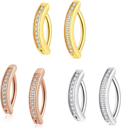 14G Clicker Belly Button Ring，Surgical Stainless Steel Hinged Belly Button Rings Belly Barbell Piercing Navel Barbell Body Jewelry 2PCS