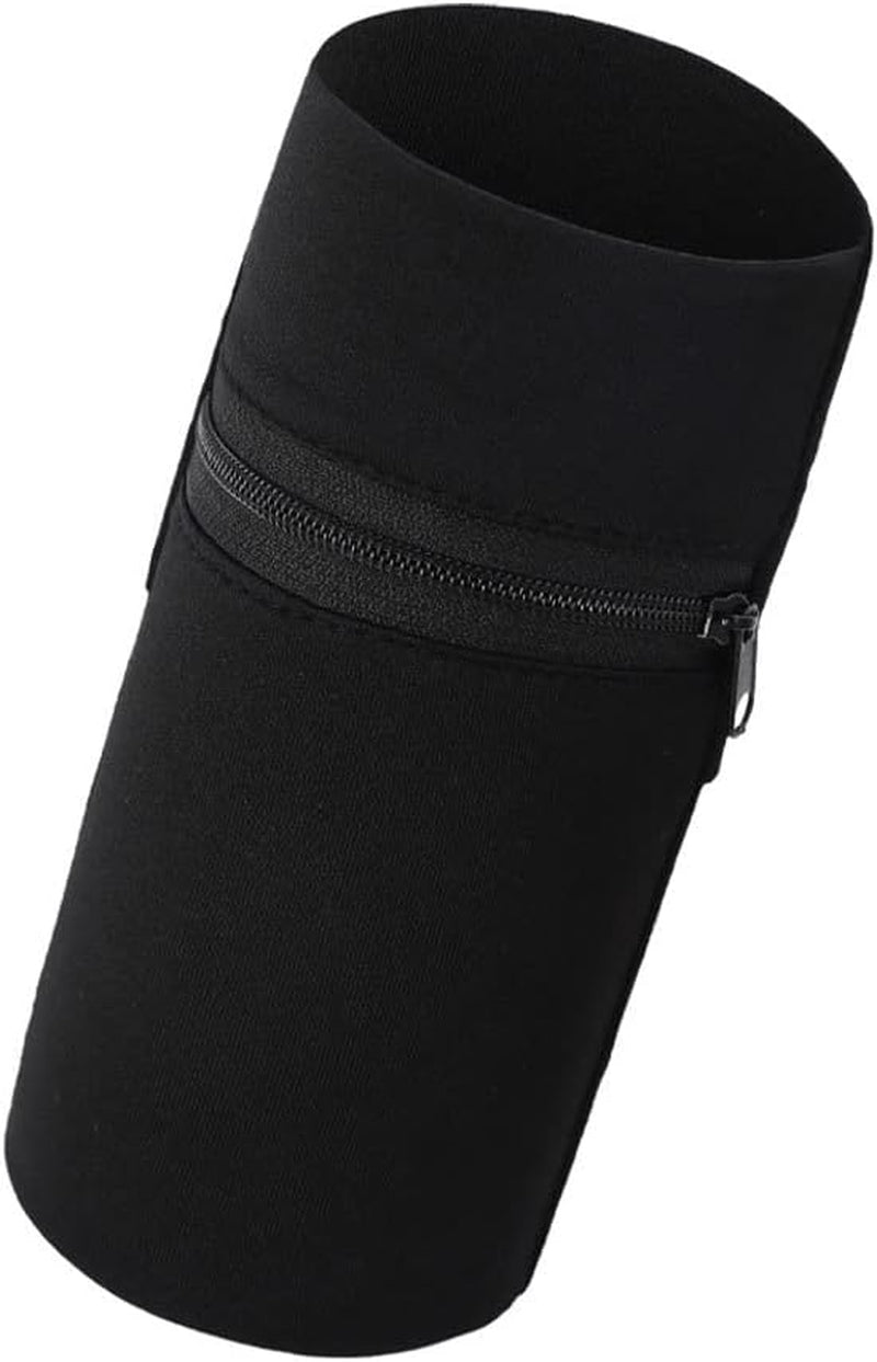 1 Pocket Wrist Wallet Wrist Cell Phone Holder, Ankle Wallet, Sweat Bands, Armband, Hidden Pouch, Wristlet Wallet for Travel, Outdoor Sports Running,Black