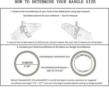 Ensoul Black W/Silver Glitter Multiple Metal Bracelets & Bangles Set for Women 12Pcs/Set