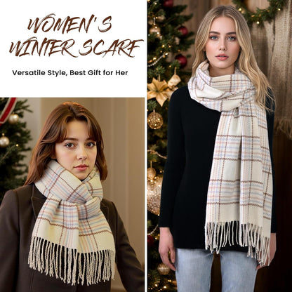 Clothirily Women'S Winter Scarf - Warm Pashmina Shawls and Wraps for Evening Dress Winter Fashion Scarves Ladies Gifts