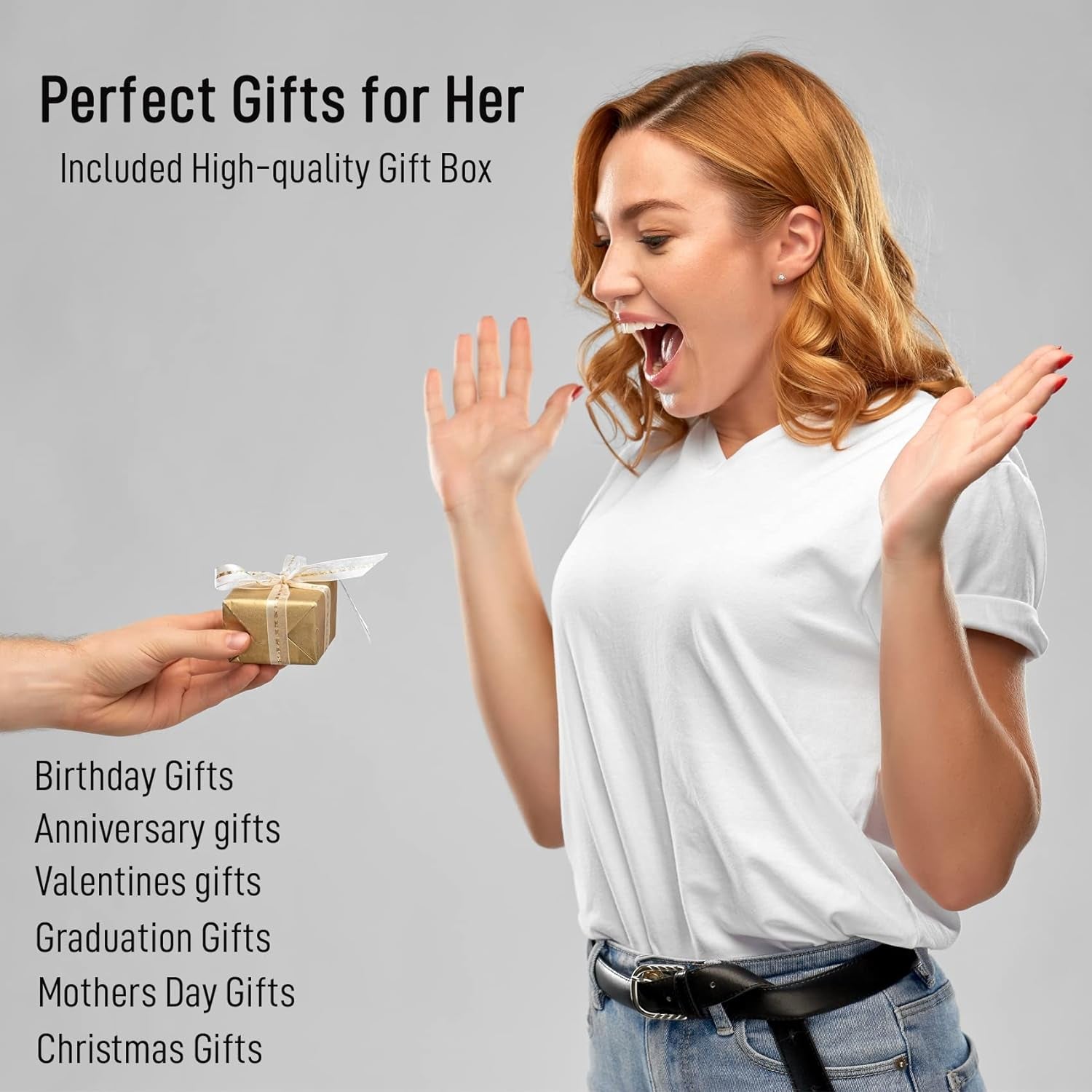 Love Earrings for Women Hoop Earrings Stainless Steel Earrings with Cubic Zirconia Stones Earrings Birthday Jewelry Christmas Gifts for Women Her