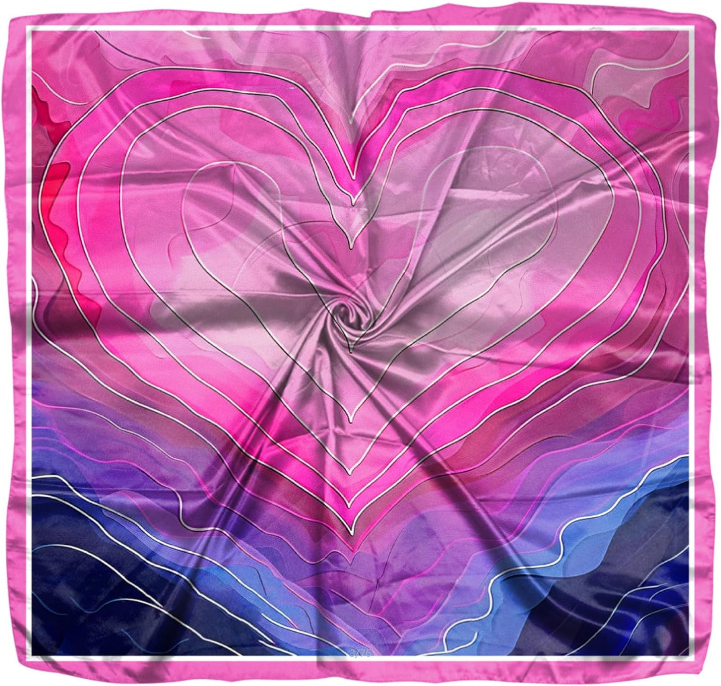 Scarf Silk Feeling Square Satin Head Hair Scarf Wrap 27.5 Inches Headwear Aesthetic Cute Decoration Women Girls