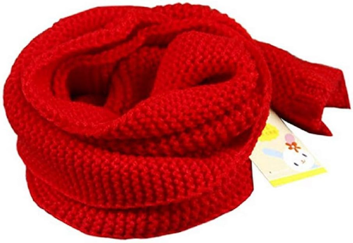Dolores Kids Soft Knitted Scarf Fashion Solid Color Infant Toddler Warm Scarves Muffler Winter Wrap Shawl