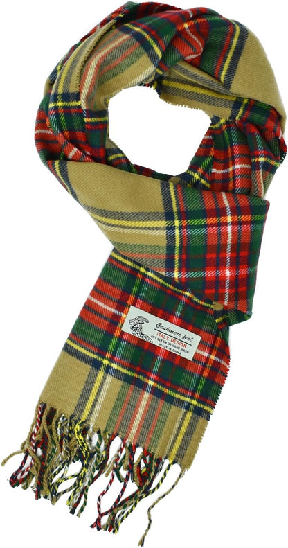 Glory Max Scottish Stewart Tartan Plaid Luxurious Winter Scarf Soft Cashmere Feel 72"X12"
