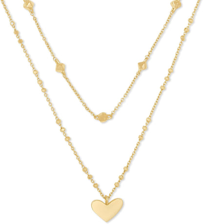 Kendra Scott Ari Heart Multistrand Necklace, Fashion Jewelry for Women