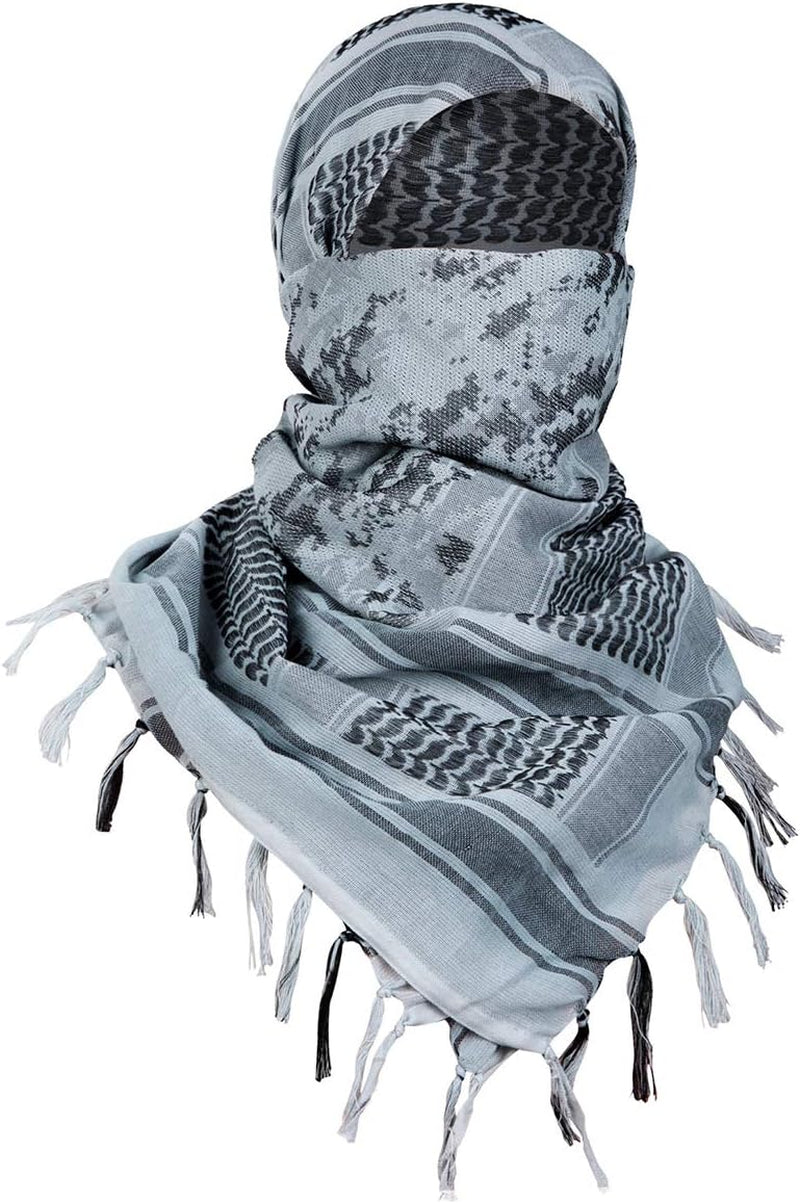 FREE SOLDIER Scarf Military Shemagh Tactical Desert Keffiyeh Head Neck Scarf Arab Wrap with Tassel for Men Women