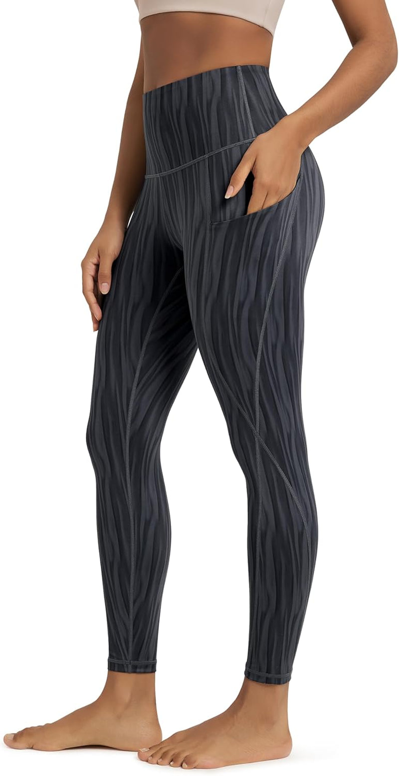 ODODOS Women'S High Waisted Yoga Leggings with Pockets, Tummy Control Non See through Workout Athletic Running Yoga Pants