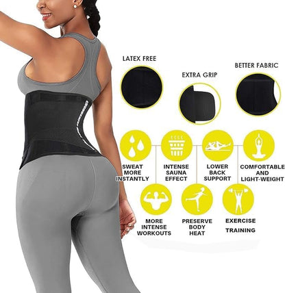 Thermal waist shaper belt worn under clothing for invisible support