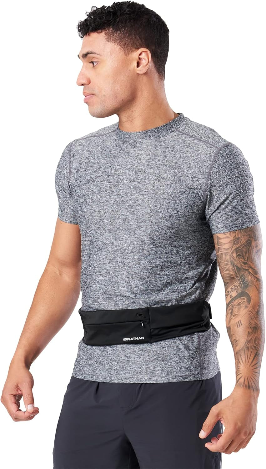 Nathan running belt buckle adjustment system for custom fit