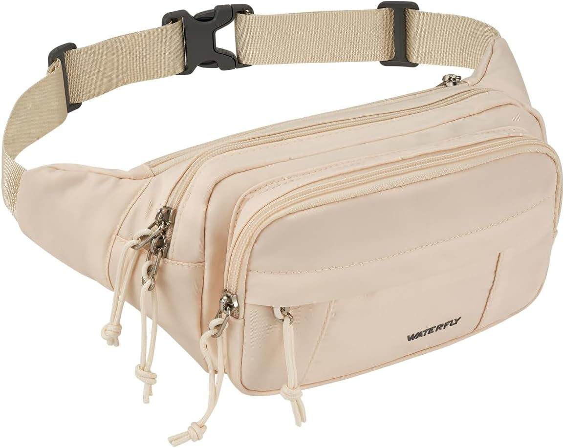 Compact yet spacious black waist bag perfect for running and outdoor adventures