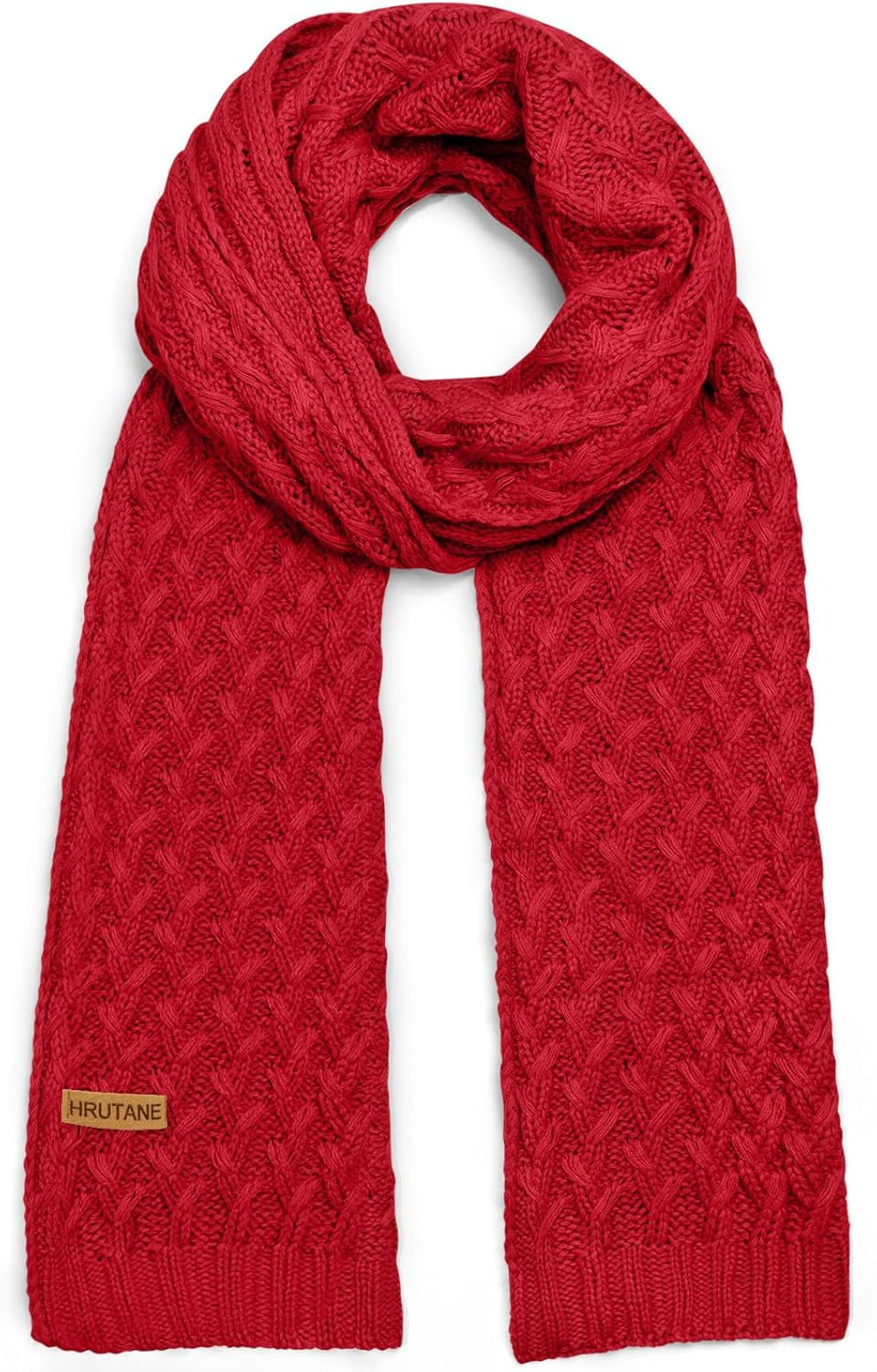 Winter Scarf for Women, Chunky Ribbed Knit Soft Long Wrap Cold Weather Stocking Stuffers Thick Warm Large Scarves