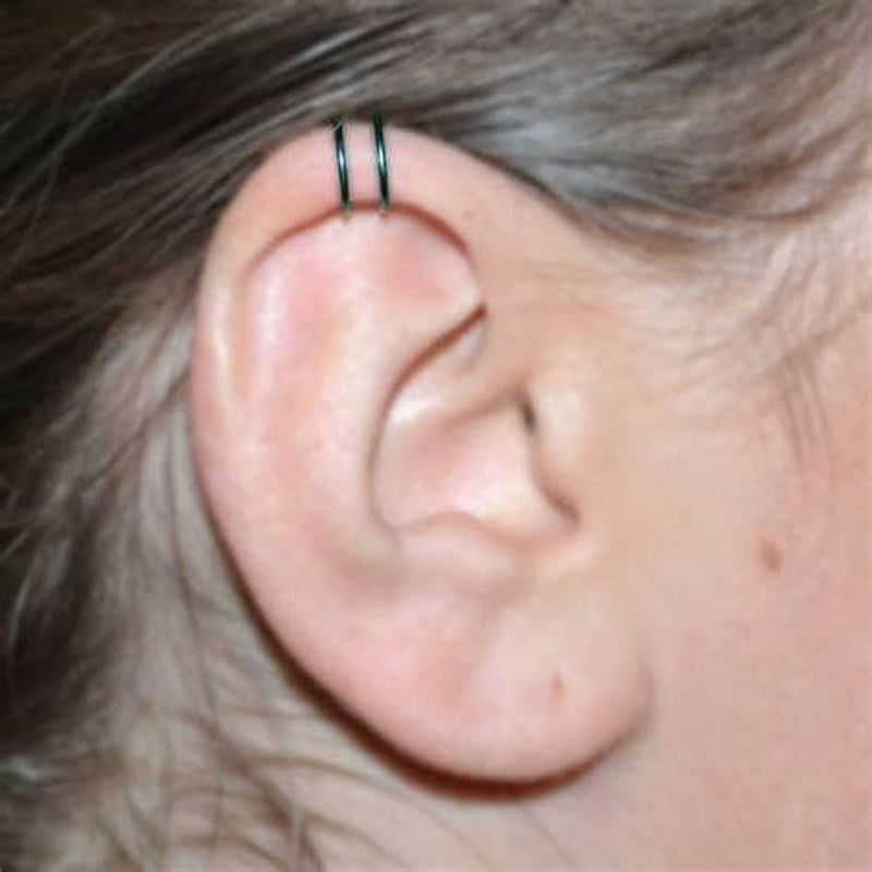 Briana Williams Fake Lip Piercing Fake Lip Ring Fake Nose Ring Fake Nose Piercing Faux Lip Rings Fake Snake Bite Piercing Clip on Non Piercing Double Cartilage Helix Earrings Ear Cuff for Women Men