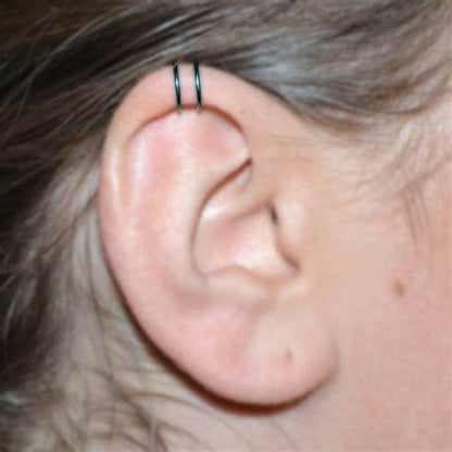 Briana Williams Fake Lip Piercing Fake Lip Ring Fake Nose Ring Fake Nose Piercing Faux Lip Rings Fake Snake Bite Piercing Clip on Non Piercing Double Cartilage Helix Earrings Ear Cuff for Women Men