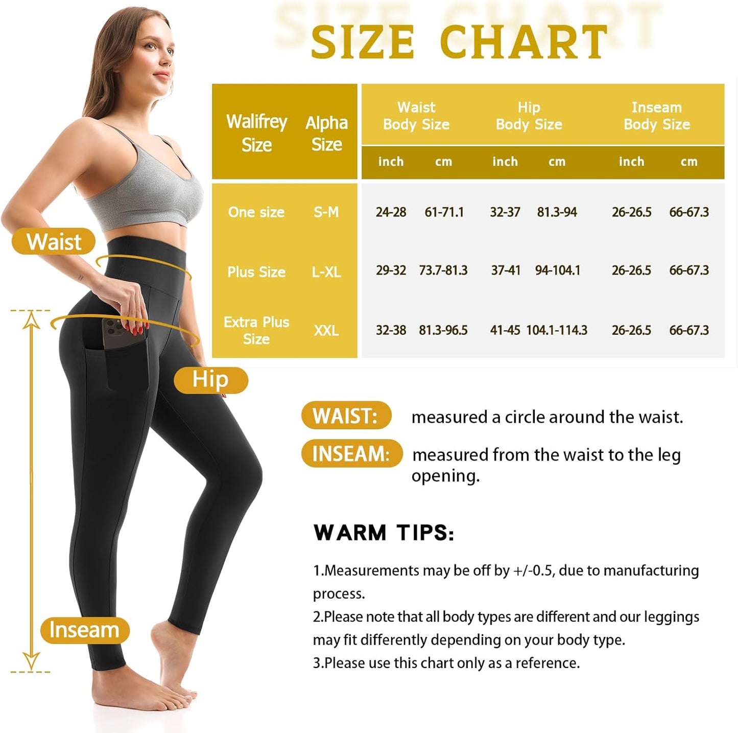 Fitted high waist leggings showing flattering silhouette