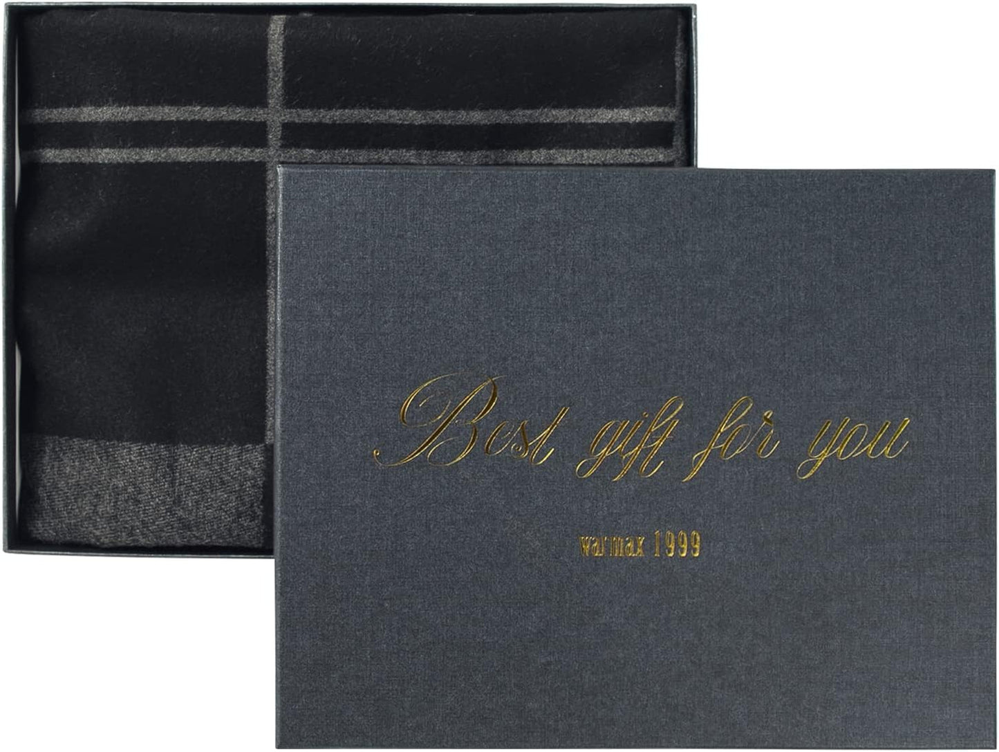 American Trends Mens Winter Warm Long Soft Scarf Plaid Tassel Scarf for Men Soft Classic Scarves