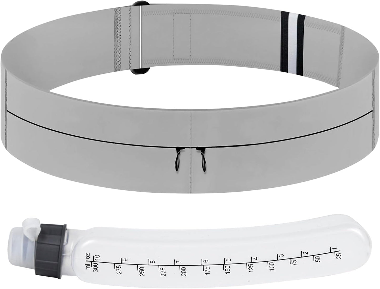 Black hydration belt packed with essentials for active women