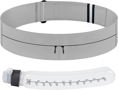 Black hydration belt packed with essentials for active women