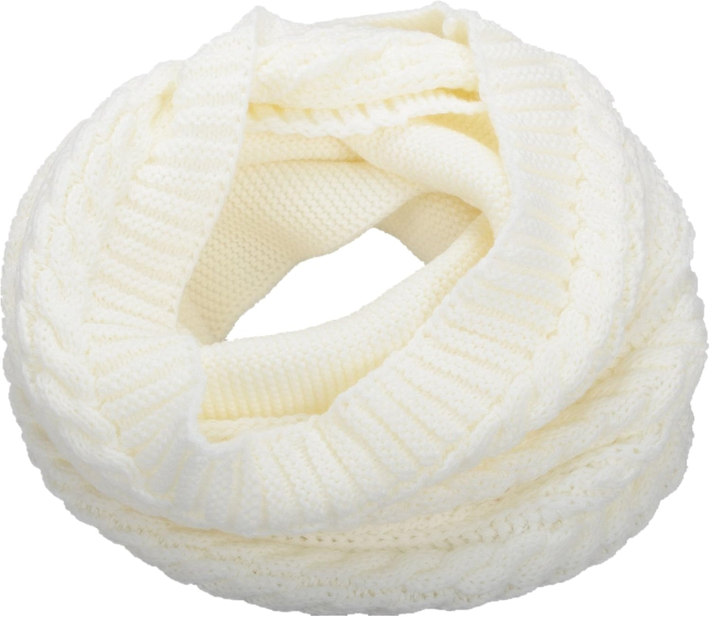 NEOSAN Womens Thick Ribbed Knit Winter Infinity Circle Loop Scarf