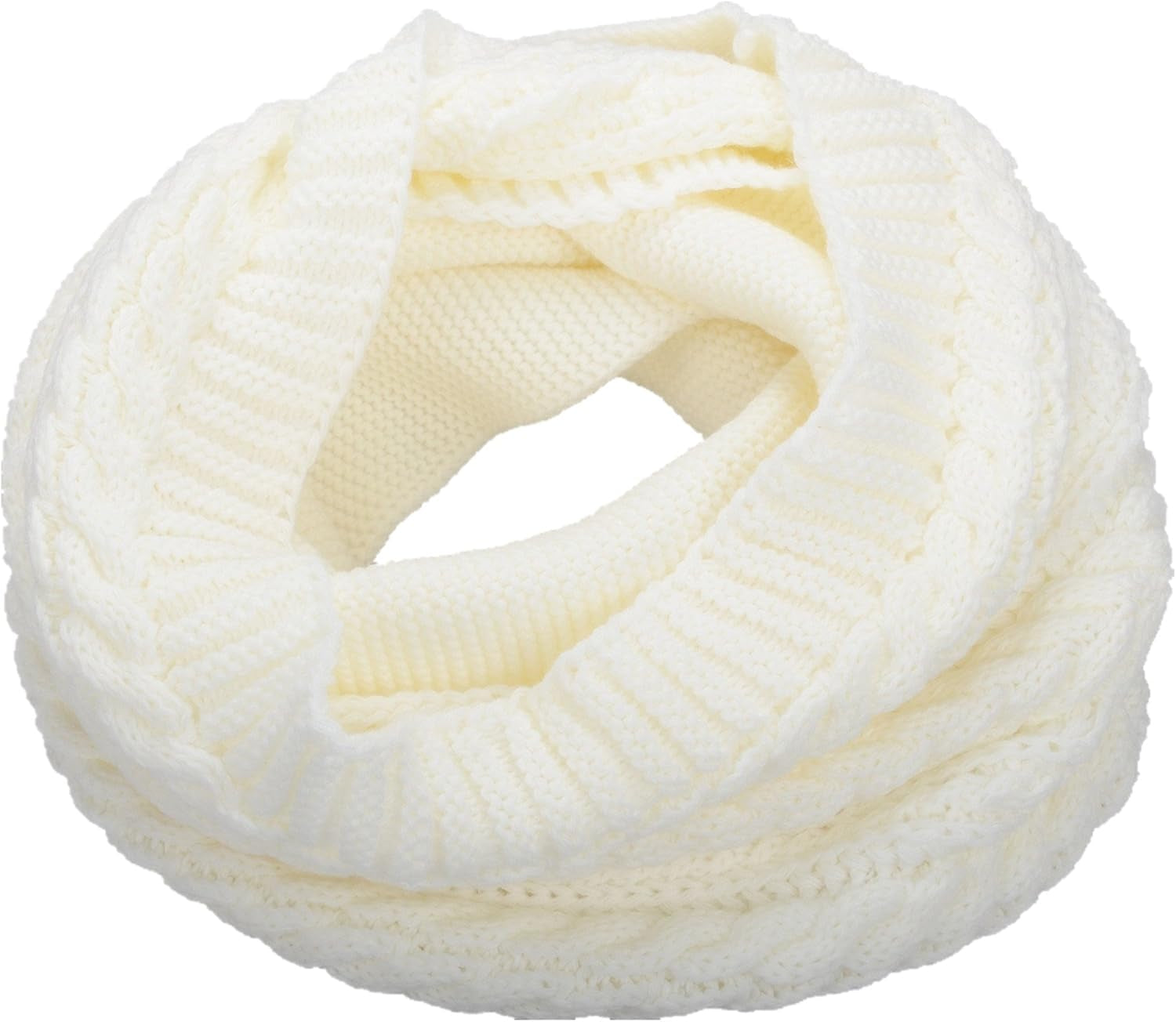 NEOSAN Womens Thick Ribbed Knit Winter Infinity Circle Loop Scarf