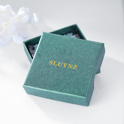 SLUYNZ Solid 925 Sterling Silver Small Clover Choker Necklace for Women Teens CZ Clover Pendant Necklace