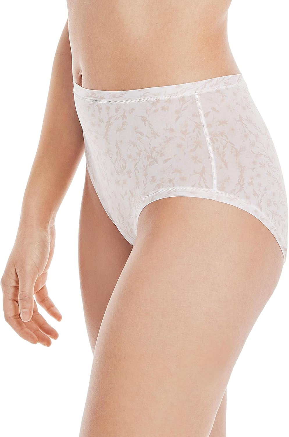 Hanes 6-pack thong panties in assorted neutral colors