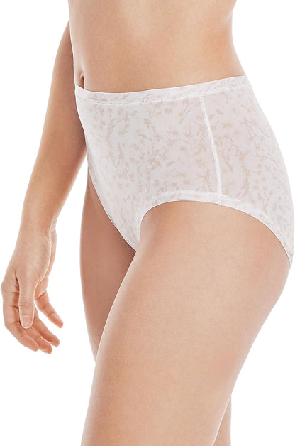 Hanes 6-pack thong panties in assorted neutral colors