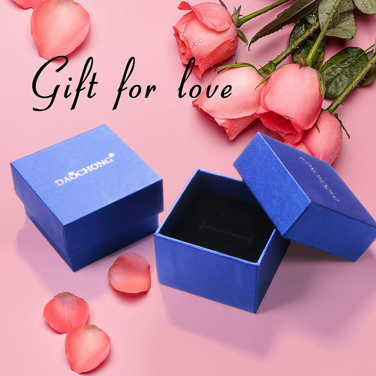 DAOCHONG 925 Sterling Silver I Am Enough I Am Worthy I Am Strong I Am Loved Ring for Women