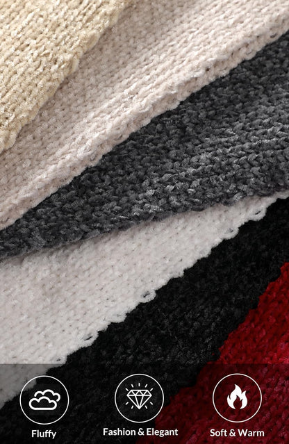 Pleneal Scarf for Women,Soft Chenille Winter Scarves, Womens Warm Thick Scarf for Cold Weather