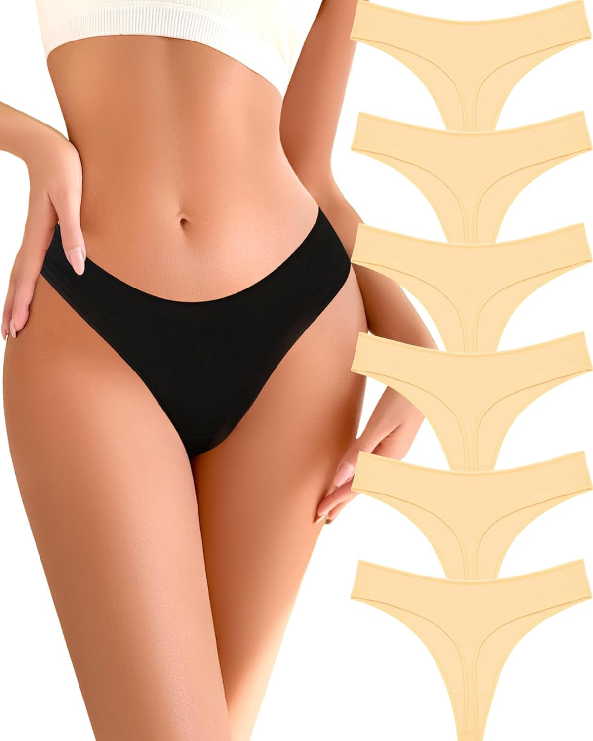 Women's cotton panty pack in assorted colors