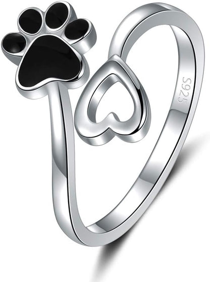 Elegant 925 silver adjustable ring perfect for birthday gifts
